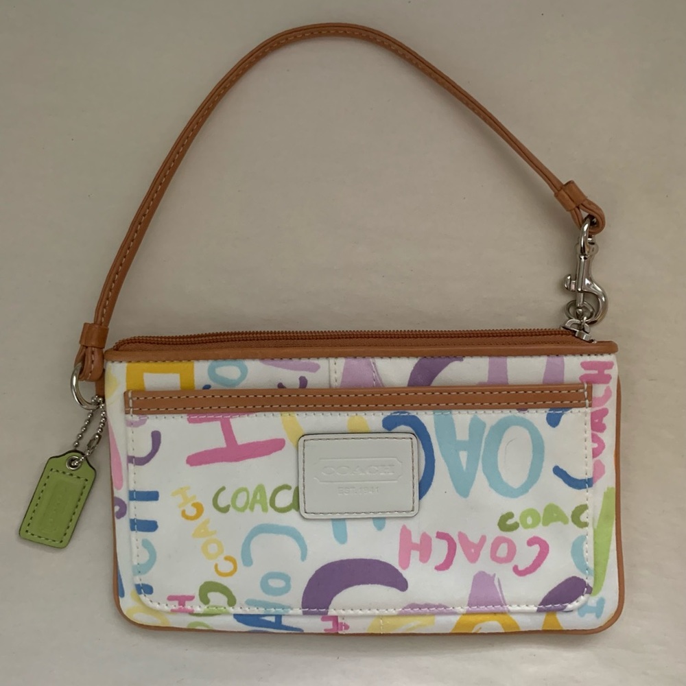 Pastel Y2K Coach mini purse / wristlet